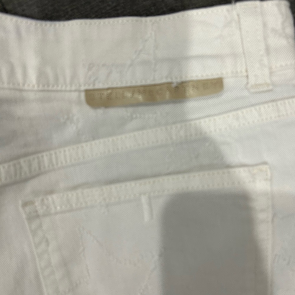 STELLA MCCARTNEY • White Cutoff Shorts • Sz 31 • - Picture 7 of 10